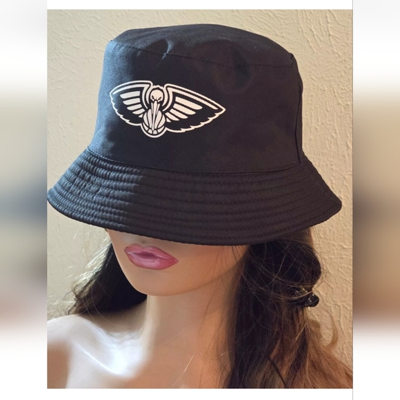 New Orleans Pelicans NBA Black Reversible Bucket Hat Sprite 2-in-1 Hat Pre-owned - Picture 14 of 14